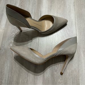 Gianni Bini Gray Suede Pointed Heels Sz 10M